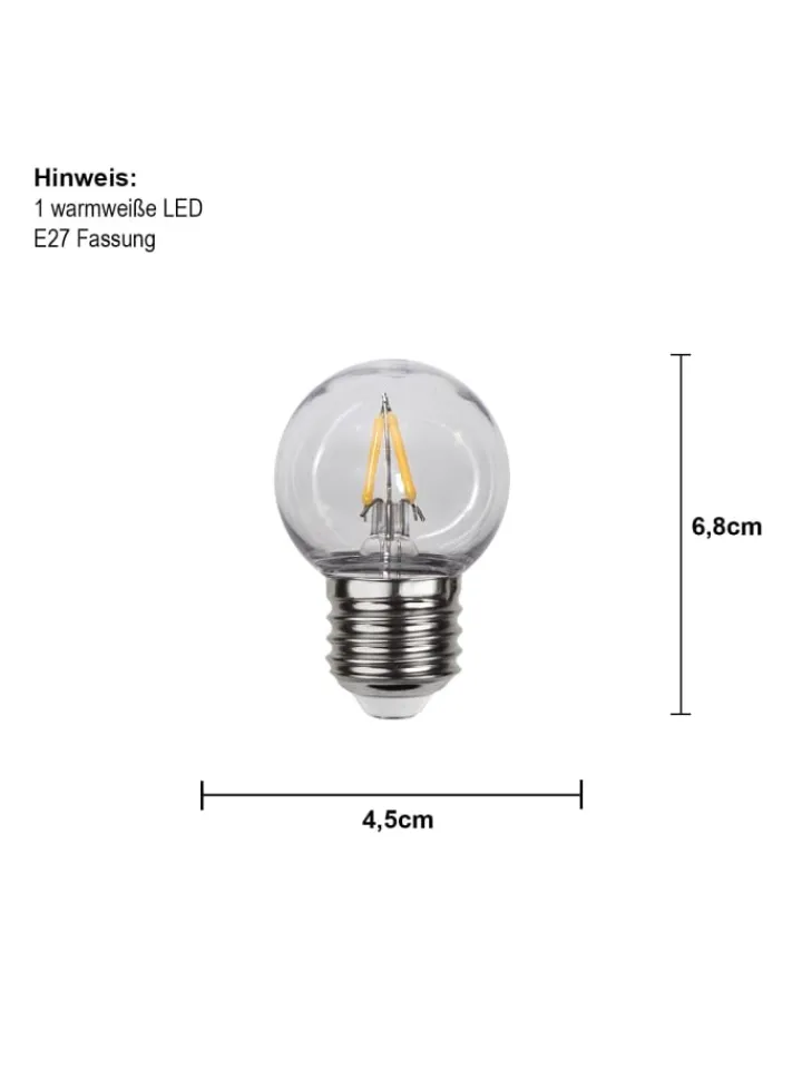 STAR Trading Leuchtmittel<LED-Leuchtmittel ,Outdoor Lightning', E27, 1,4W, 120lm, PC Abdeckung,