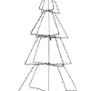 STAR Trading Lichterketten & Deko-Leuchten|Lichterketten & Dekobeleuchtung<LED-Lichterbaum "Foldy" in Schwarz - (H)170 cm