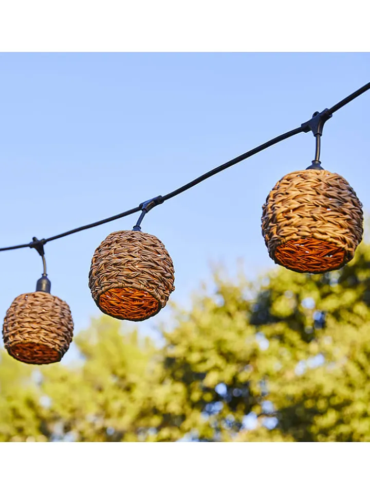 lumisky Außenleuchten<LED-Lichtergirlande "Pine" in Hellbraun - (L)600 cm