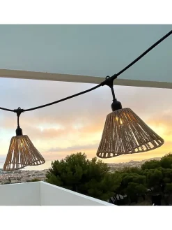 lumisky Außenbeleuchtung|Außenleuchten<LED-Lichtergirlande "Raffy" in Natur - (L)600 cm