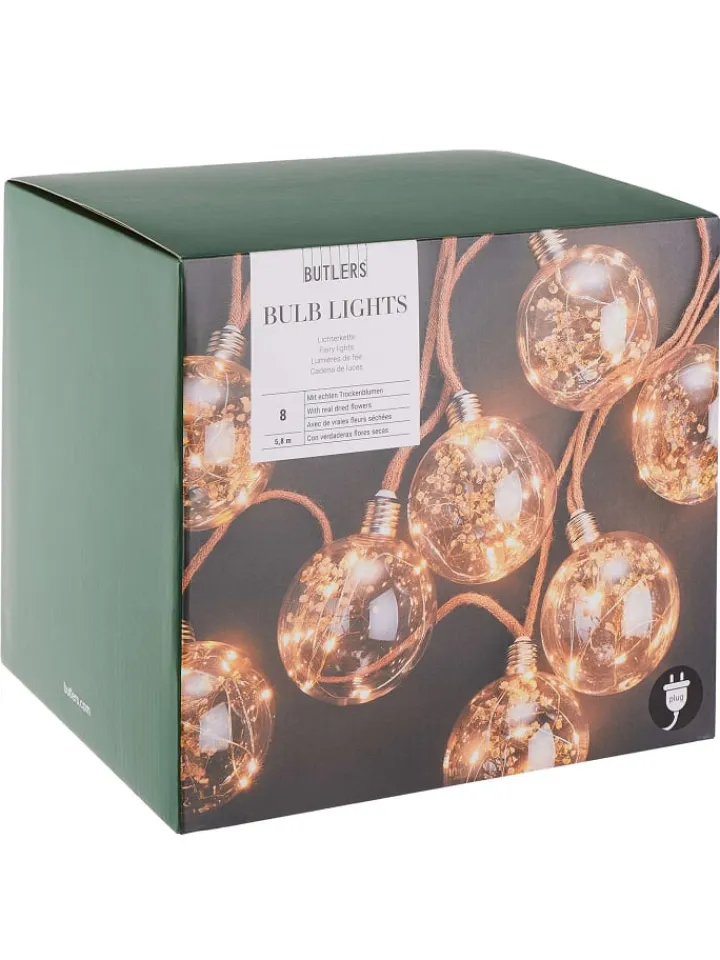 Butlers Lichterketten & Deko-Leuchten|Lichterketten & Dekobeleuchtung<LED-Lichterkette BULB LIGHTS in Braun