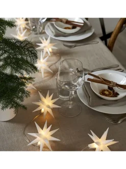 STAR Trading Lichterketten & Deko-Leuchten<LED-Lichterkette "December" in Weiß - (L)210 cm