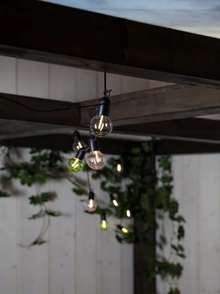 STAR Trading Lichterketten & Dekobeleuchtung|Lichterketten & Deko-Leuchten<LED-Lichterkette "Fiesa" in Bunt - (L)360 cm