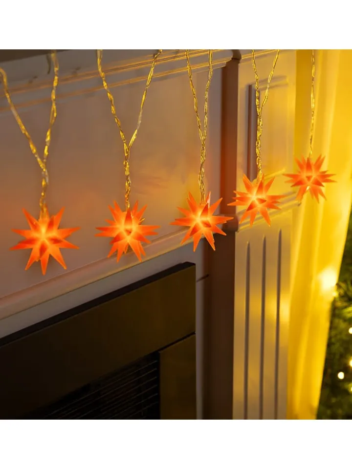 Hollybell Lichterketten & Dekobeleuchtung<LED-Lichterkette in Orange - Ø 6 cm