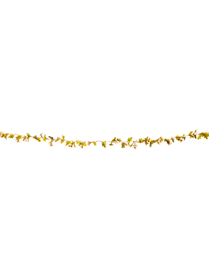 näve Außenbeleuchtung|Außenleuchten<LED-Lichterkette "Röschen" in Grün/ Rosa - (L)420 cm