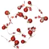 STAR Trading Lichterketten & Dekobeleuchtung<LED-Lichterkette "X-mas" in Rot - (L)90 cm
