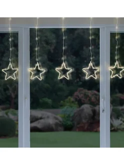 Hollybell Lichterketten & Deko-Leuchten<LED-Lichtervorhang ''Star'' in Warmweiß - (L)65 x (B)100 cm