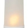 STAR Trading Tischleuchten<LED-Plastikkerze "Flame Candle" in Weiß