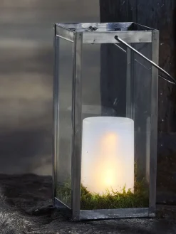 STAR Trading Tischleuchten<LED-Plastikkerze "Flame Candle" in Weiß