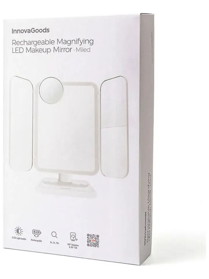 InnovaGoods Spiegel<LED-Schminkspiegel in Weiß