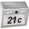 Garden Hero Außenbeleuchtung|Außenleuchten<LED-Solar-Außenleuchte in Silber - (B)18 x (H)15,5 cm