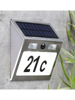 Garden Hero Außenbeleuchtung|Außenleuchten<LED-Solar-Außenleuchte in Silber - (B)18 x (H)15,5 cm