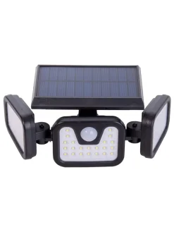 näve Außenbeleuchtung|Außenleuchten<LED-Solar-Außenwandleuchte "Pacita" in Schwarz - (B)28 x (H)13,5 x (T)11 cm