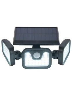 näve Außenbeleuchtung|Außenleuchten<LED-Solar-Außenwandleuchte "Pacita" in Schwarz - (B)28 x (H)13,5 x (T)11 cm