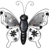 STAR Trading Gartendekoration<LED-Solar-Dekofigur "Butterfly" in Schwarz - (H)34 cm