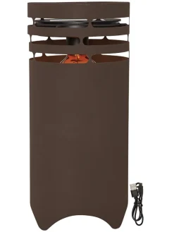 STAR Trading Außenbeleuchtung<LED-Solar-Dekoration "Marron" in Braun - (B)18,5 x (H)40 cm