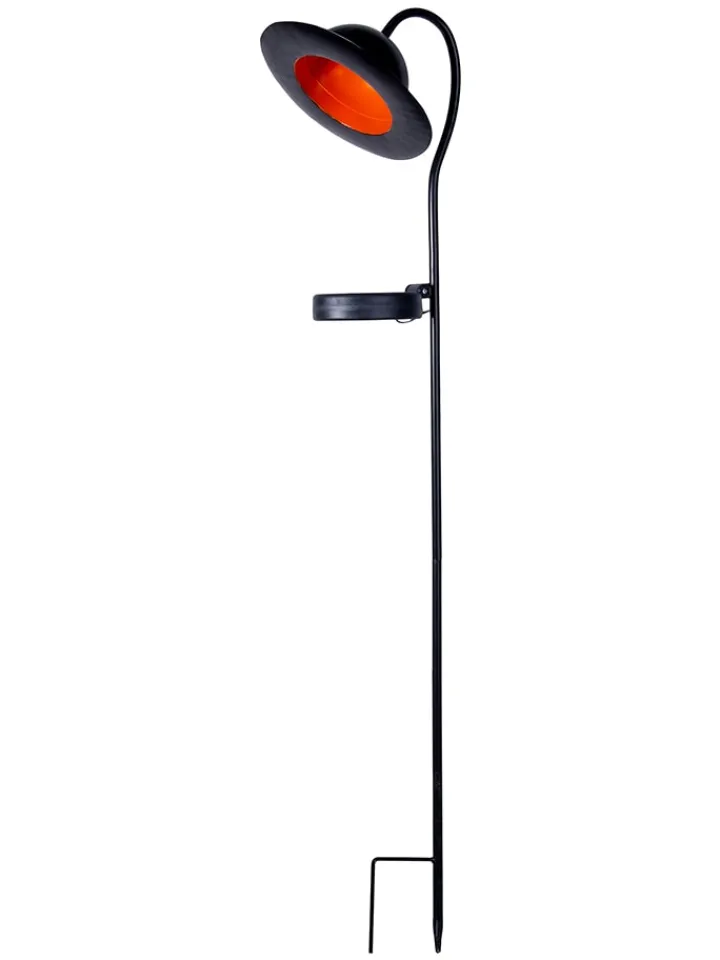 näve Außenbeleuchtung|Außenleuchten<LED-Solar-Gartenstecker "Bowler" in Schwarz - (B)17 x (H)86 x (T)15 cm