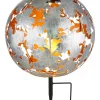 Globo lighting Lichterketten & Dekobeleuchtung<LED-Solar-Gartenstecker in Silber/ Gold - (H)37 x Ø 27 cm