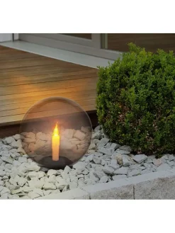 Globo lighting Außenbeleuchtung<LED-Solar-Gartenstecker in Schwarz - (H)38,5 cm