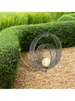 Globo lighting Lichterketten & Deko-Leuchten<LED-Solar-Gartenstecker in Silber - (B)30 x (H)42 x (T)20 cm