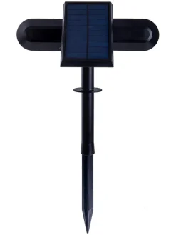 näve Außenbeleuchtung|Außenleuchten<LED-Solar-Gartenstecker "Paco" in Schwarz - (B)23 x (H)32 cm