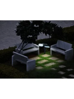 näve Außenbeleuchtung|Außenleuchten<LED-Solar-Gartenstecker "Paco" in Schwarz - (B)23 x (H)32 cm