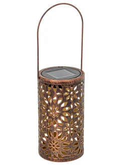 Garden Hero Außenbeleuchtung<LED-Solar-Laterne in Kupfer - (H)18 x Ø 10 cm
