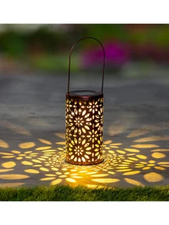 Garden Hero Außenbeleuchtung<LED-Solar-Laterne in Kupfer - (H)18 x Ø 10 cm
