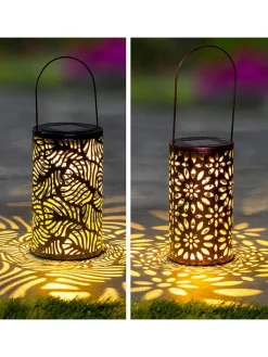 Garden Hero Außenbeleuchtung<LED-Solar-Laterne in Kupfer - (H)18 x Ø 10 cm