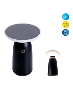 näve Außenbeleuchtung|Außenleuchten<LED-Solarleuchte "Ada" in Schwarz - (H)22,5 x Ø 16 cm