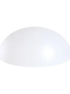 Inkazen Außenbeleuchtung<LED-Solarleuchte in Weiß - (H)10 cm - Ø 30 cm