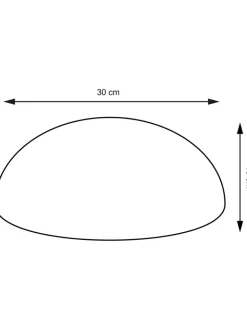 Inkazen Außenbeleuchtung<LED-Solarleuchte in Weiß - (H)10 cm - Ø 30 cm