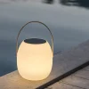 lumisky Außenleuchten<LED-Solarleuchte "Jimmy" in Weiß - (H)34 x Ø 21 cm