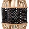 näve Außenleuchten|Außenbeleuchtung<LED-Solarleuchte "Korbinian" in Beige/ Schwarz - (H)38 x Ø 27 cm