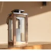 lumisky Außenbeleuchtung|Außenleuchten<LED-Solarleuchte "Oaky" in Natur/ Silber - (B)12,5 x (H)27,5 x (T)12,5 cm