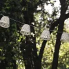 lumisky Außenbeleuchtung<LED-Solar-Lichtergirlande "Chill" in Warmweiß - (L)380 cm