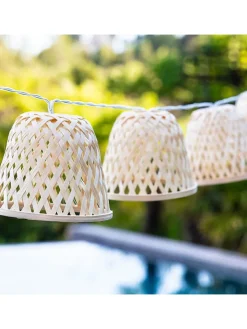 lumisky Außenbeleuchtung<LED-Solar-Lichtergirlande "Chill" in Warmweiß - (L)380 cm
