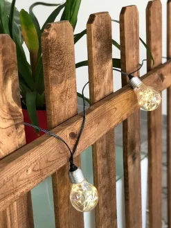 lumisky Außenbeleuchtung|Außenleuchten<LED-Solar-Lichtergirlande "Fantasy Star" in Warmweiß - (L)515 cm
