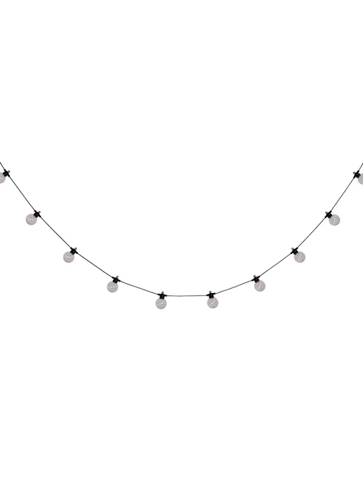näve Außenbeleuchtung<LED-Solar-Lichterkette "Cadena" in Schwarz/ Transparent - (L)1000 cm