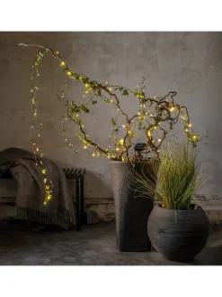 STAR Trading Lichterketten & Deko-Leuchten<LED-Solarlichterkette "Dew Drop Micro" in Schwarz - (L)7,4 m