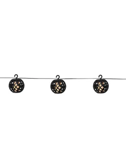 Best Season Lichterketten & Dekobeleuchtung<LED-Solarlichterkette "Flame" in Schwarz - (L)210 cm