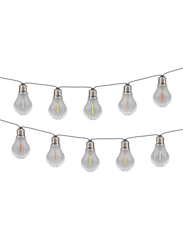 näve Außenleuchten|Außenbeleuchtung<LED-Solar-Lichterkette "Linda" in Bunt - (L)370 cm
