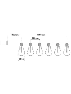 näve Außenleuchten|Außenbeleuchtung<LED-Solar-Lichterkette "Linda" in Bunt - (L)370 cm