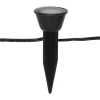 STAR Trading Lichterketten & Deko-Leuchten<LED-Solar-Lichterkette "Mini Spot" in Schwarz - (L)210 cm