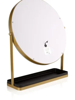 Beautifly Spiegel<LED-Spiegel in Gold - (L)60 × (B)52 cm
