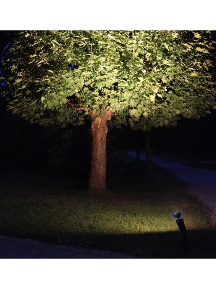 STAR Trading Leuchtmittel<LED-Spot ,Spotlight Outdoor', E27, 15W, 1150lm, silber, warmweiß