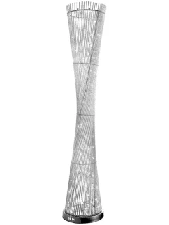 Globo lighting Stehleuchten<LED-Standleuchte "Anton" in Silber - (H)143 x Ø 27 cm