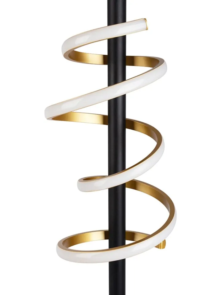 näve Stehleuchten<LED-Standleuchte "Bellezza" in Schwarz/ Gold - EEK D (A bis G)