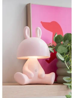 Leitmotiv Tischleuchten<LED-Tischleuchte "Bunny" in Rosa - (B)22 x (H)27 x (T)17 cm