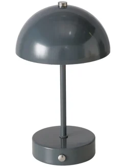 Boltze Tischleuchten<LED-Tischleuchte "Petunia" in Grau - (H)25 x Ø 15 cm